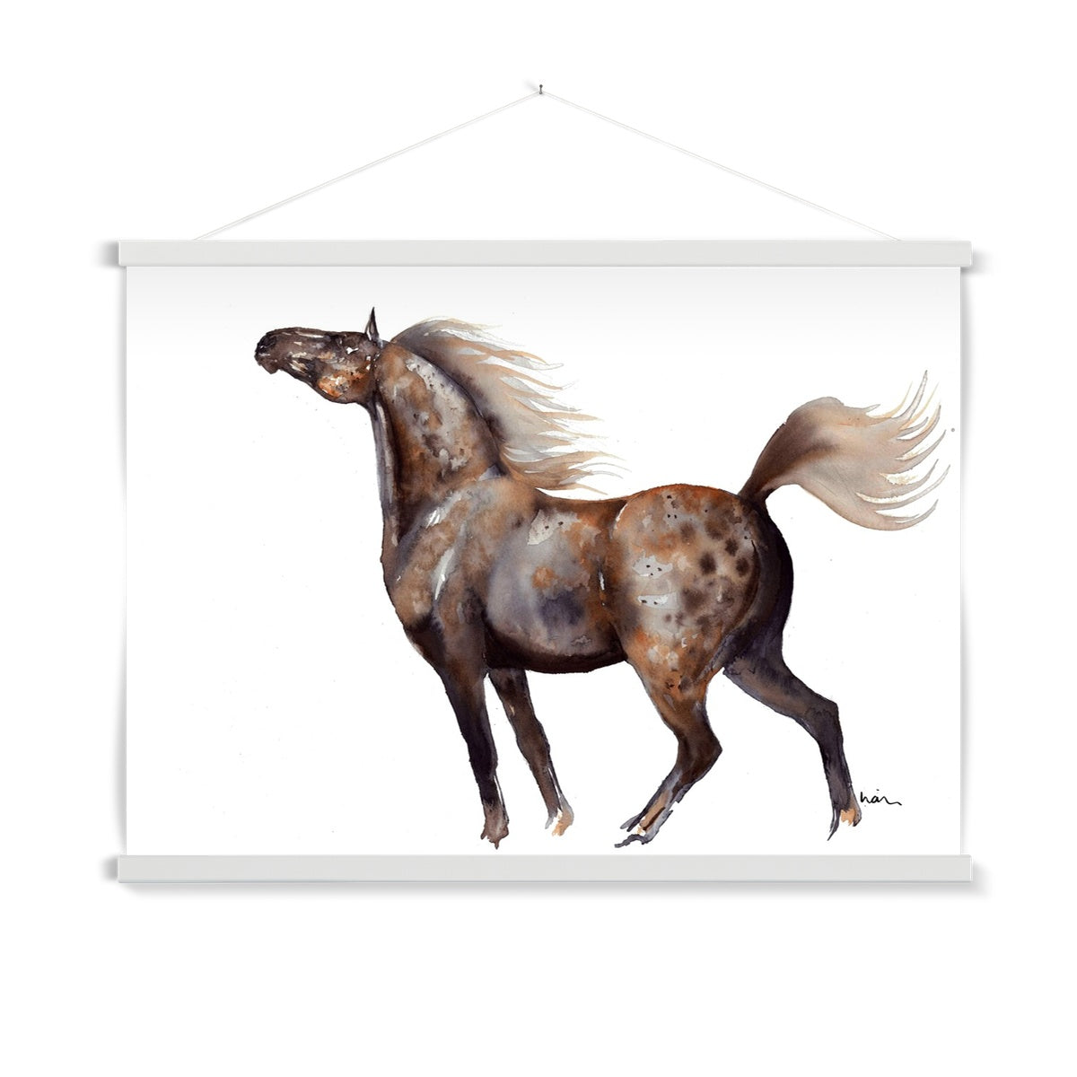 Poised Pony Art Print with Hanger