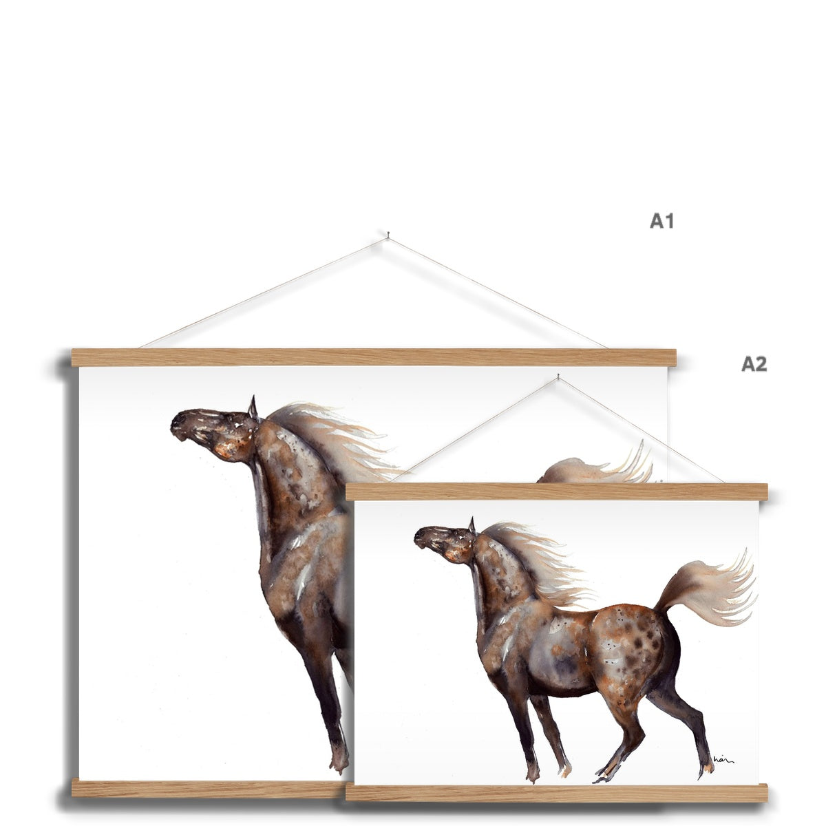 Poised Pony Art Print with Hanger