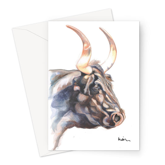 Longhorn Greeting Card