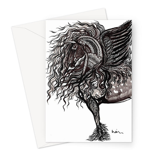 Onyx Greeting Card