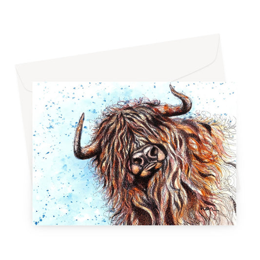 Highland Cow Greeting Card