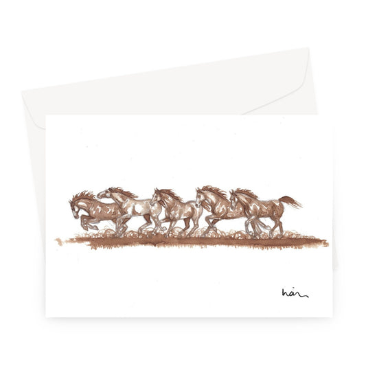 Stampede Greeting Card