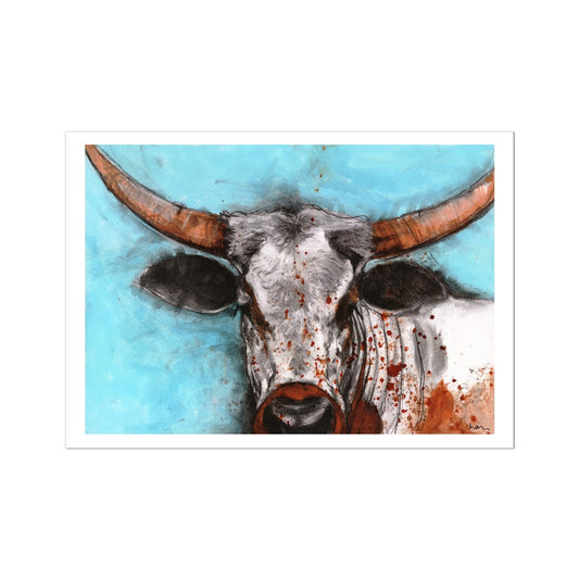 Mt Pleasant Steer Art Print