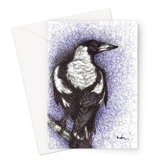 Magpie Greeting Card