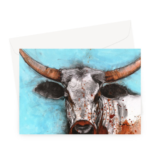 Mt Pleasant Steer Greeting Card