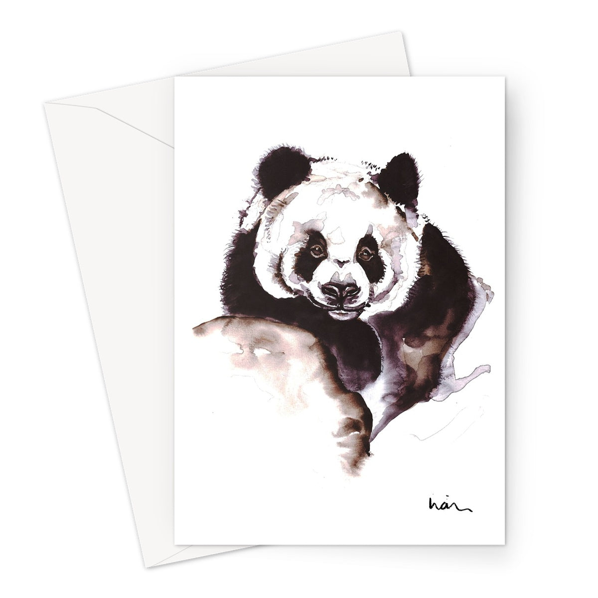 Panda Ba Greeting Card