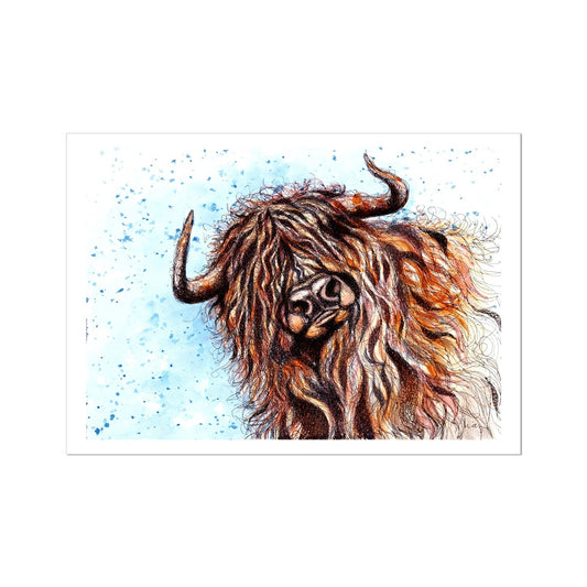 Highland Cow Art Print